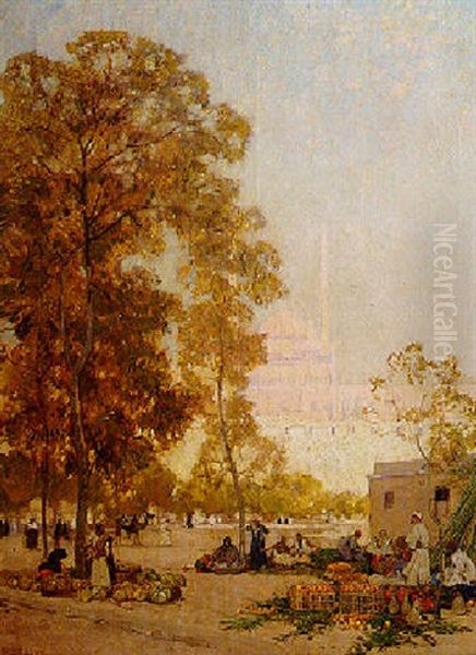 The Citadel, Cairo Oil Painting by Sir Alfred East