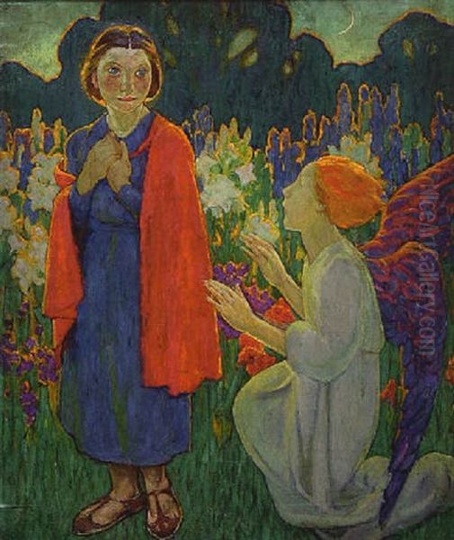 The Annunciation Oil Painting by Mary Alexandra Eastlake