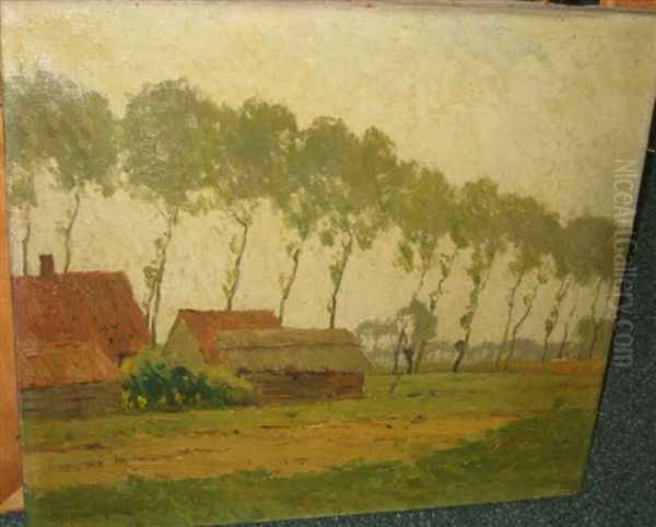 Environs Of Bruges Oil Painting by Charles Warren Eaton
