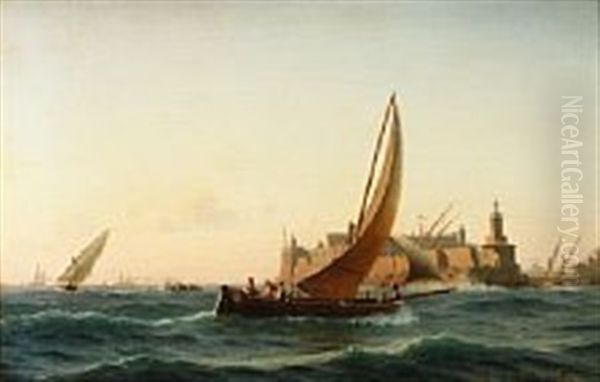 Fra Middelhavet Oil Painting by Christian Frederic Eckardt