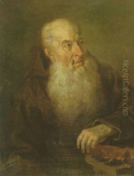 Bildnis Eines Bartigen Franziskanermonches Oil Painting by Johann Georg Josef Edlinger