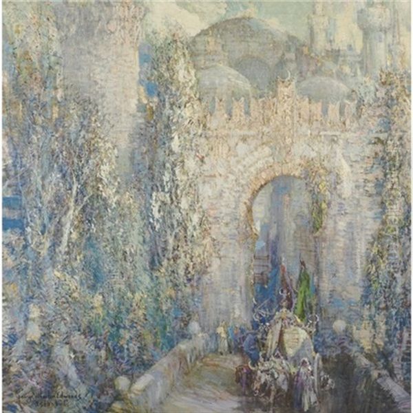 Gate Of The Conqueror, Istanbul Oil Painting by George Wharton Edwards