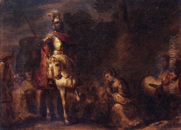 David And Abigail Oil Painting by Gerbrand Van Den Eeckhout