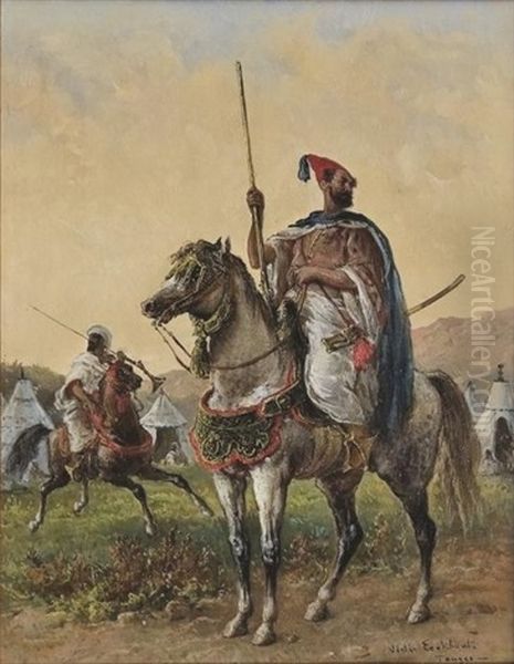 Les Fiers Guerriers Oil Painting by Victor Eeckhout