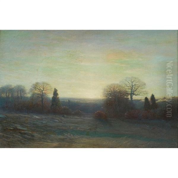Autumn Sunrise Oil Painting by Benjamin Osro Eggleston