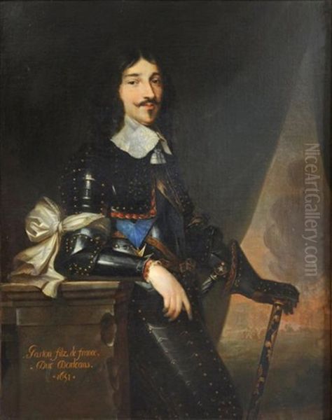 Portrait De Gaston D'orleans Oil Painting by Justus van Egmont