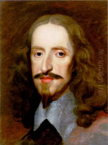 Portrait Of Archduke Leopold Wilhelm Of Austria With A White Lace Collar Oil Painting by Justus van (Verus ab) Egmont