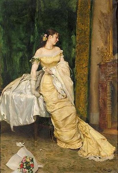 Bella Joven Oil Painting by Rogelio De Egusquiza