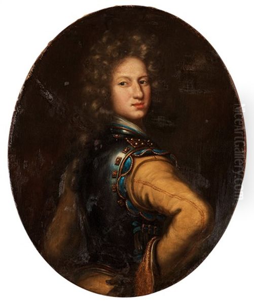 Carolus Oil Painting by David Klocker Von Ehrenstrahl