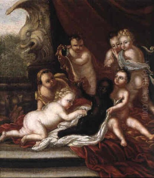 Labor Vanitas Oil Painting by David Klocker Von Ehrenstrahl