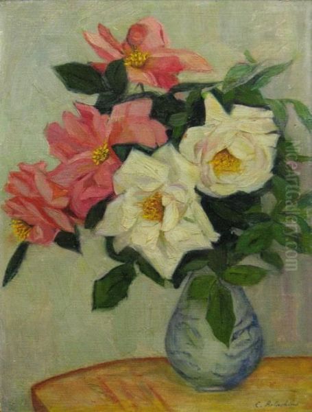 Trandafiri Oil Painting by Constantin Artachino