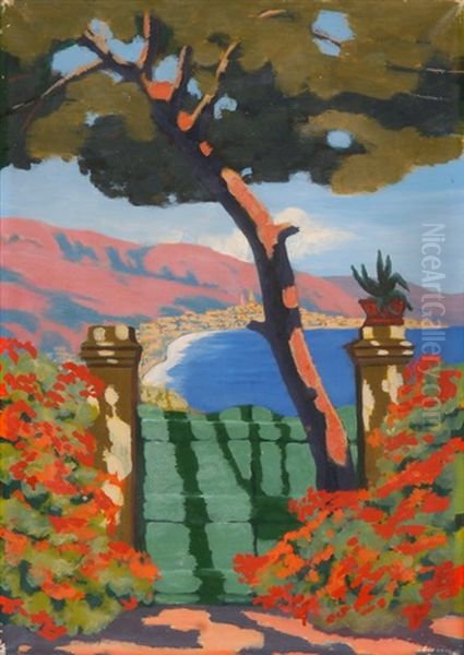 Le Portail Vert Oil Painting by Georg Einbeck