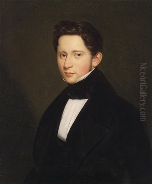 Bildnis Eines Herrn Oil Painting by Anton Einsle