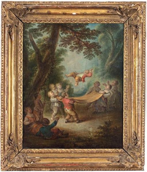 La Recreation Des Enfants Oil Painting by Francois Eisen