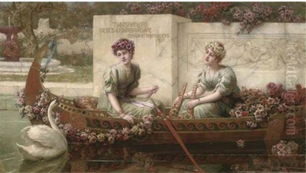 Take Heed Lest Thou Owe A Laughing Stock To The Winds Oil Painting by Emile Eisman-Semenowsky