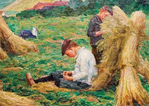 Im Alstertal Oil Painting by Ernst (Wilhelm Heinrich E. ) Eitner