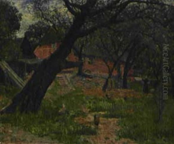 Aus Der Umgegend Von Hamburg Oil Painting by Ernst (Wilhelm Heinrich E. ) Eitner