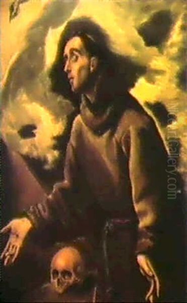 Le Stimmate Di San Franceso Oil Painting by  El Greco
