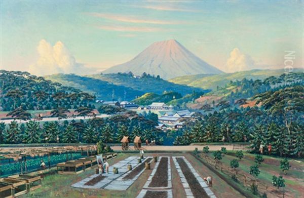 Tea Culture Oil Painting by Leo Eland