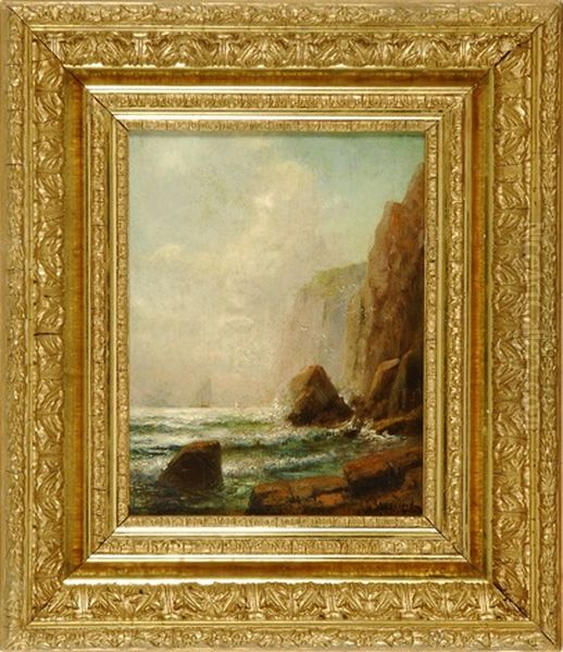 Coastal Scene (grand Manan?) Oil Painting by Lemuel D. Eldred