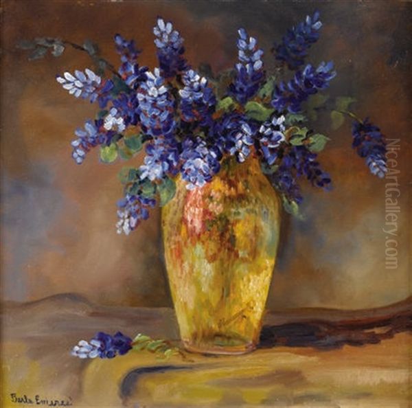 Bluebonnet Still Life Oil Painting by Berla Emeree