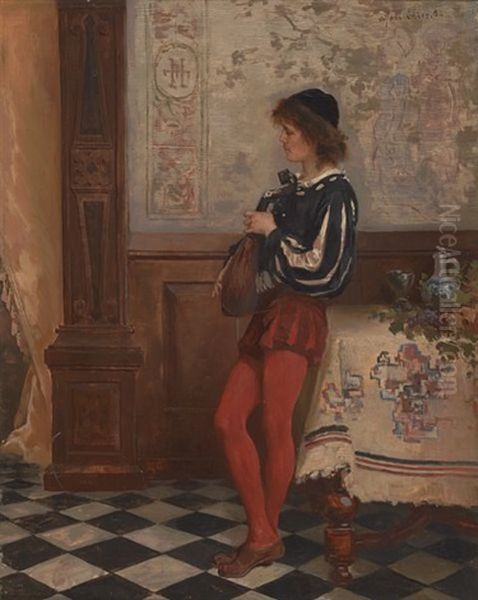 Trubaduren Oil Painting by Axel Ender