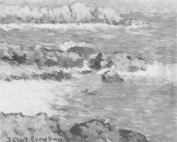 Bass Rocks Oil Painting by Joseph Eliot Enneking