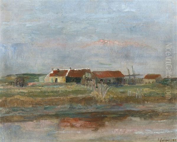 Maisonnettes Dans Les Dunes Oil Painting by James Ensor