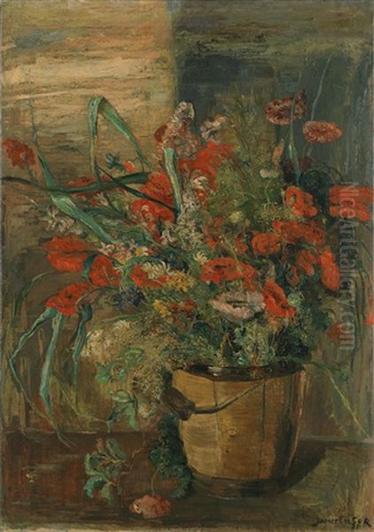 Fanfare En Rouge Oil Painting by James Ensor