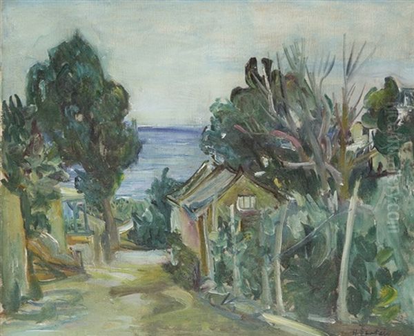 Paysage Aux Arbres Oil Painting by Henri Epstein