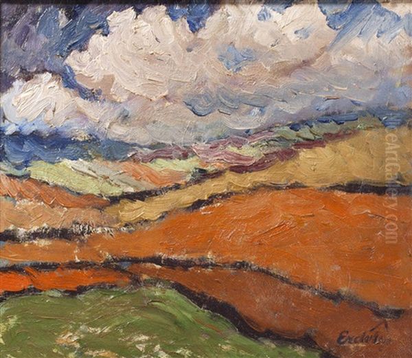 Landscape Oil Painting by Vojtech Erdelyi