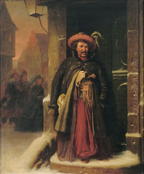 Der Morgen Nach Dem Maskenball Oil Painting by Ludwig Erdmann