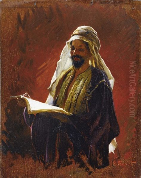 La Lecture Oil Painting by Rudolf Ernst