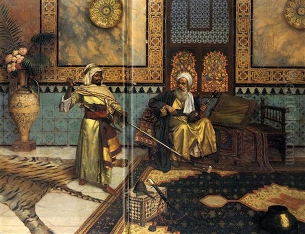 Avant La Chasse Oil Painting by Rudolf Ernst