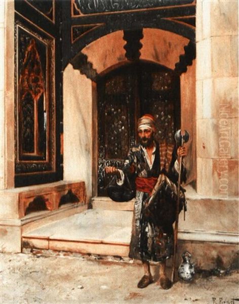 The Beggar Oil Painting by Rudolf Ernst