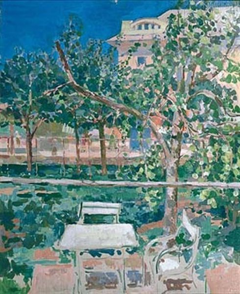 Garten Am Esterlhaus Oil Painting by Felix Esterl
