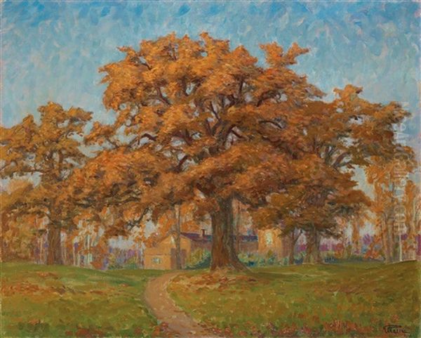 Scene From Djurgarden Oil Painting by Prince Eugen Of Sweden