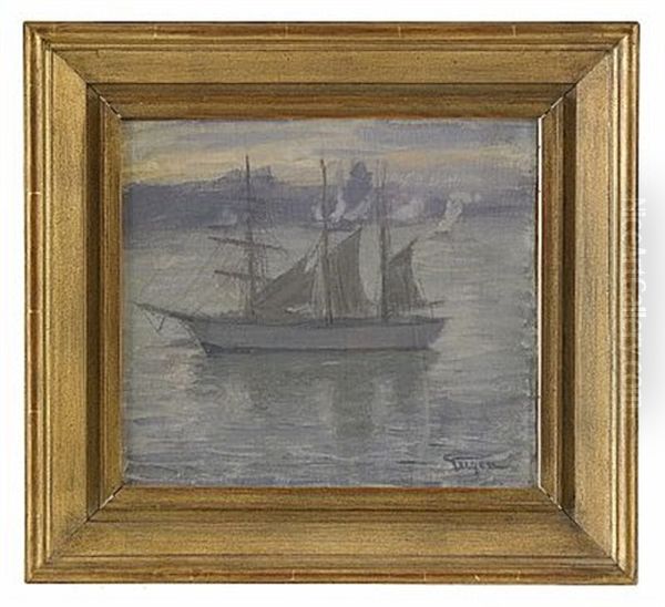 Vinterliggare - Stockholm Oil Painting by Prince Eugen Of Sweden