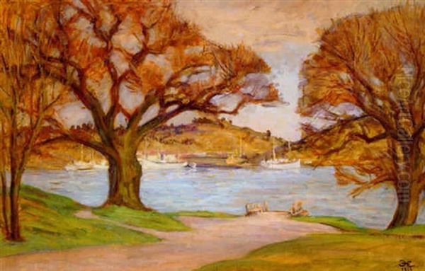 Finnboda Fran Biskopsudden Oil Painting by Prince Eugen Of Sweden