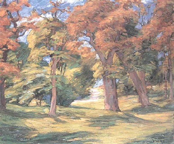Vag Frisens Park Oil Painting by Prince Eugen Of Sweden
