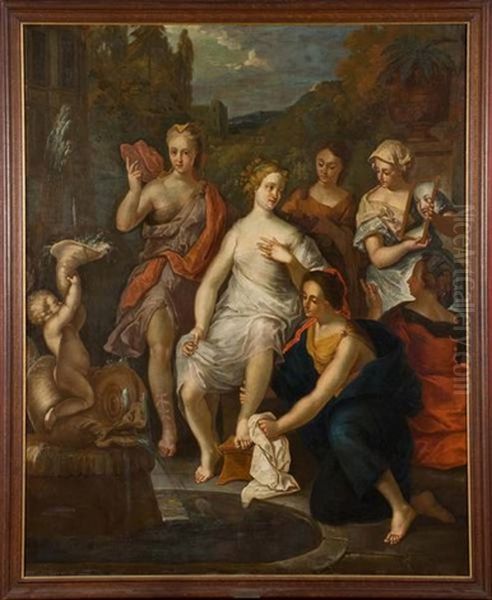 Le Bain De Diane Oil Painting by Charles Eyckens