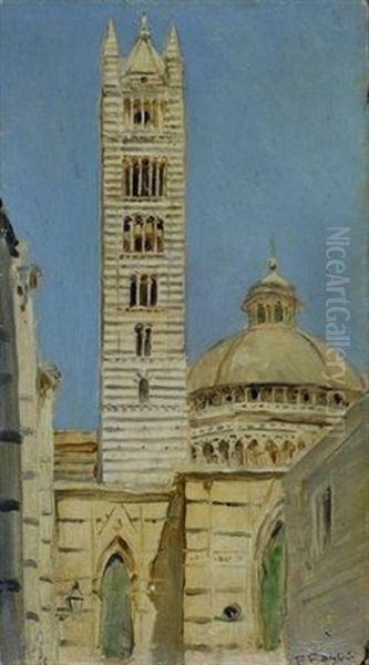 Scorcio Del Duomo Di Siena Oil Painting by Fabio Fabbi