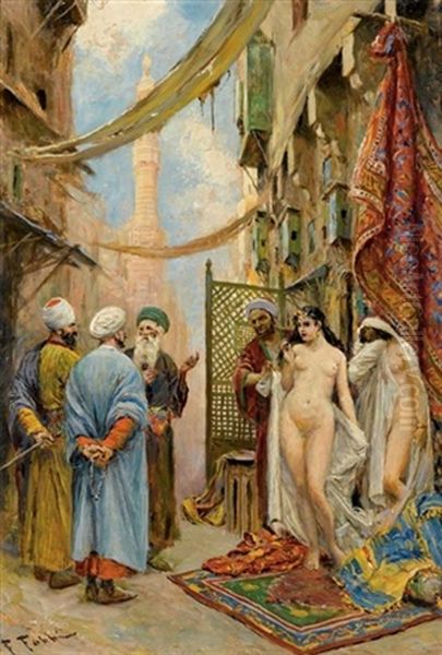 The Slave Market Oil Painting by Fabio Fabbi