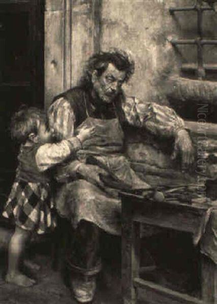 The Cobbler's Helper Oil Painting by Fabio Fabbi