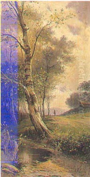 Paisaje Oil Painting by Antonio Maria Fabres Y Costa