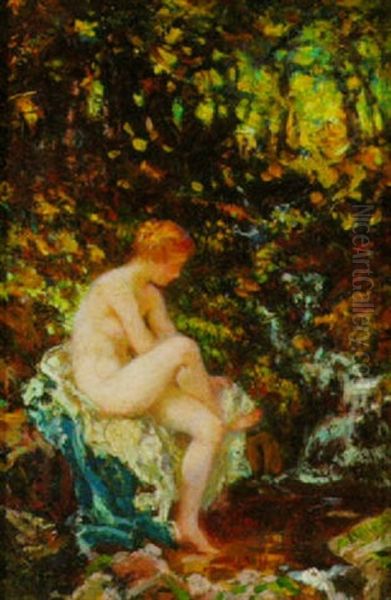 Summertime Oil Painting by Mary Louise Fairchild