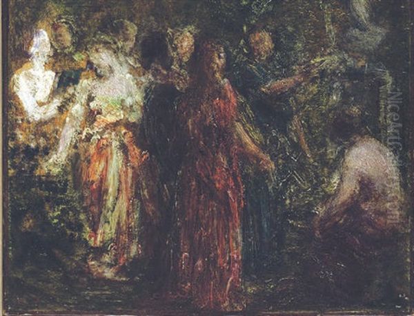 Homage To Schumann Oil Painting by Henri Fantin-Latour