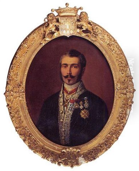 Portrait Du Vicomte De Matharel Oil Painting by Theodore Fantin-Latour