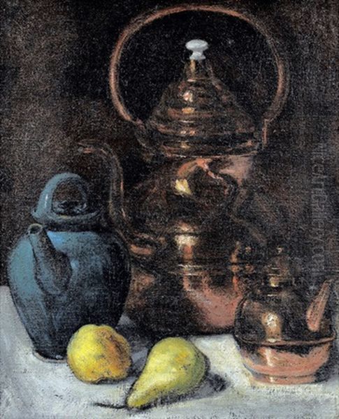 Stillleben Mit Fruchten Und Kanne Oil Painting by Victoria Dubourg Fantin-Latour