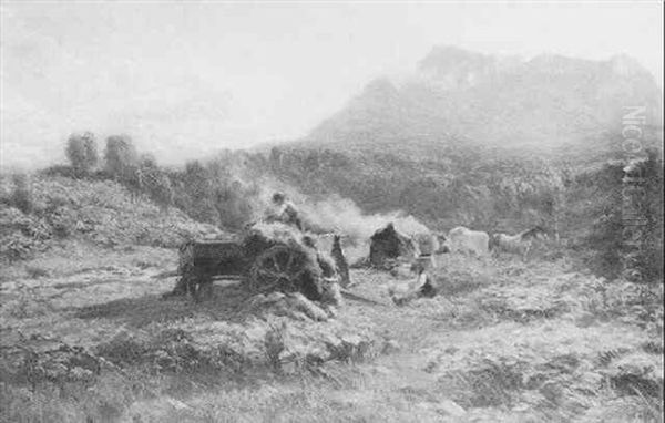 Scottish Gipsies Oil Painting by David Farquharson